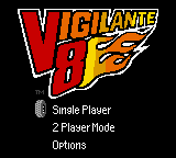Vigilante 8 title screen for GameBoy Color